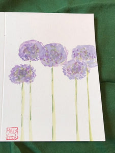 5 Alliums Greeting Card