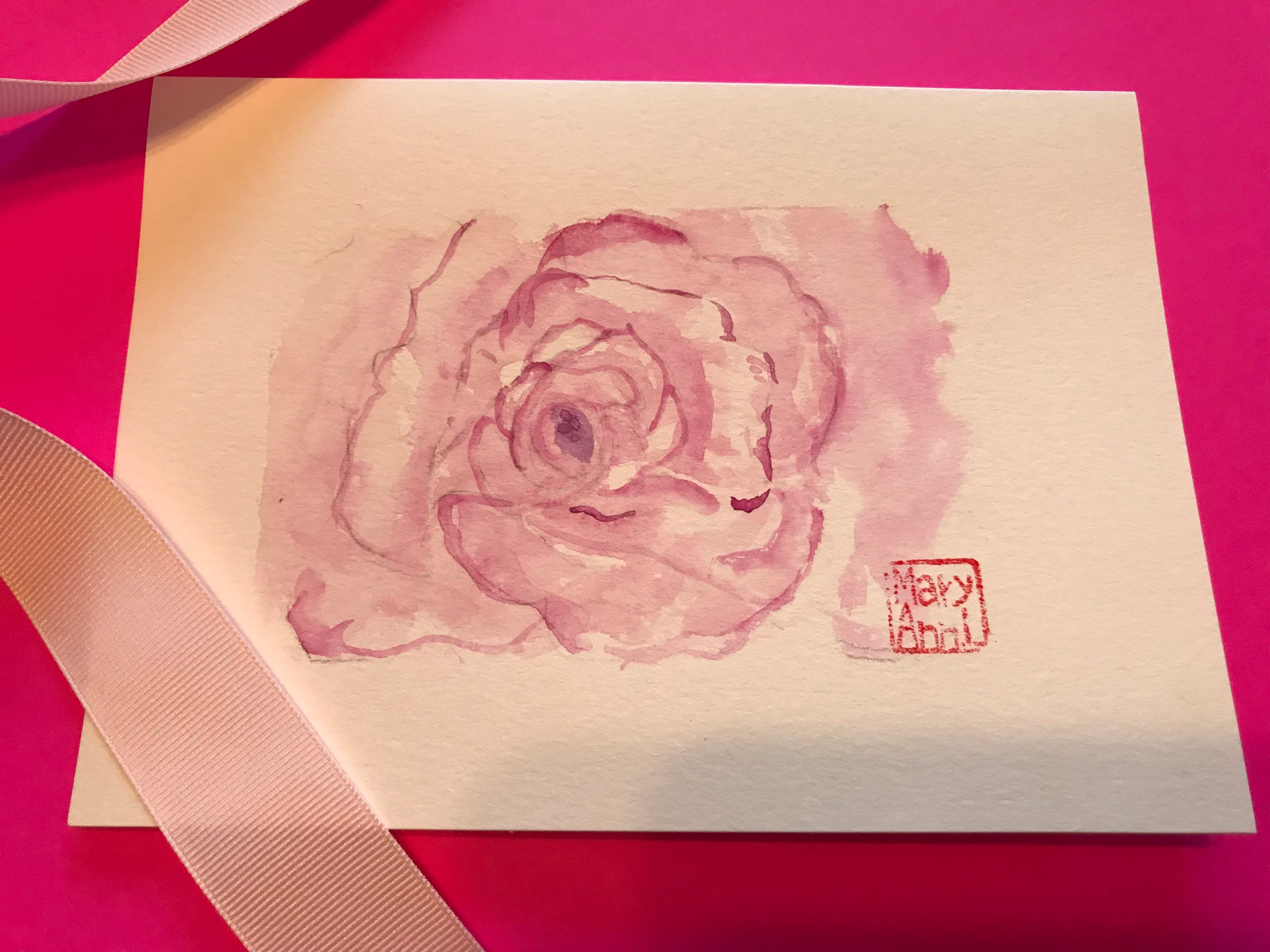 Rose Bloom Greeting Card