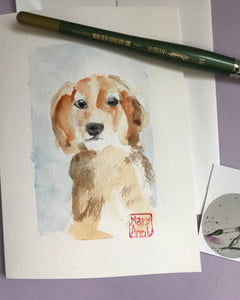 Beagle Pup Greeting Card