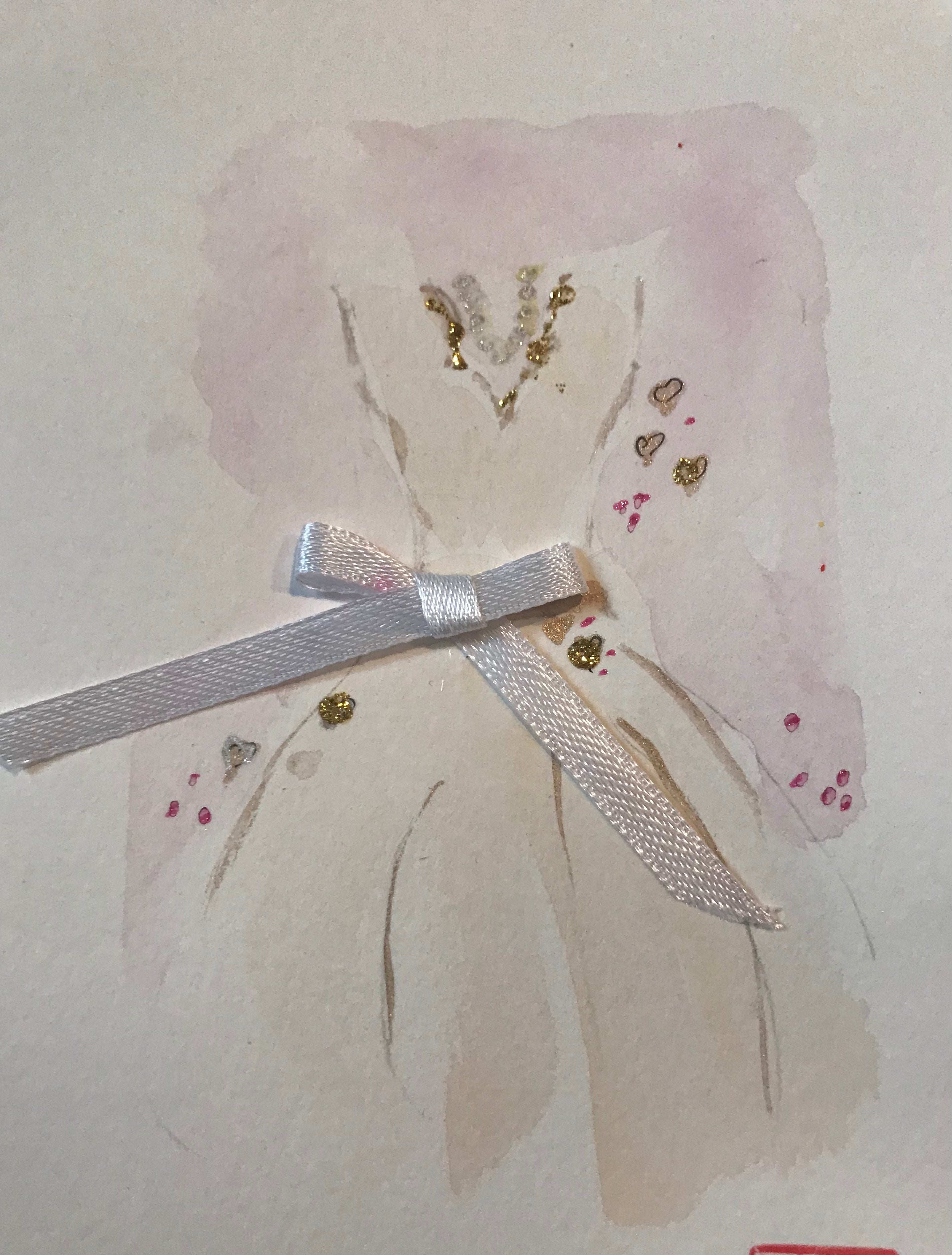 Wedding Gown Greeting Card