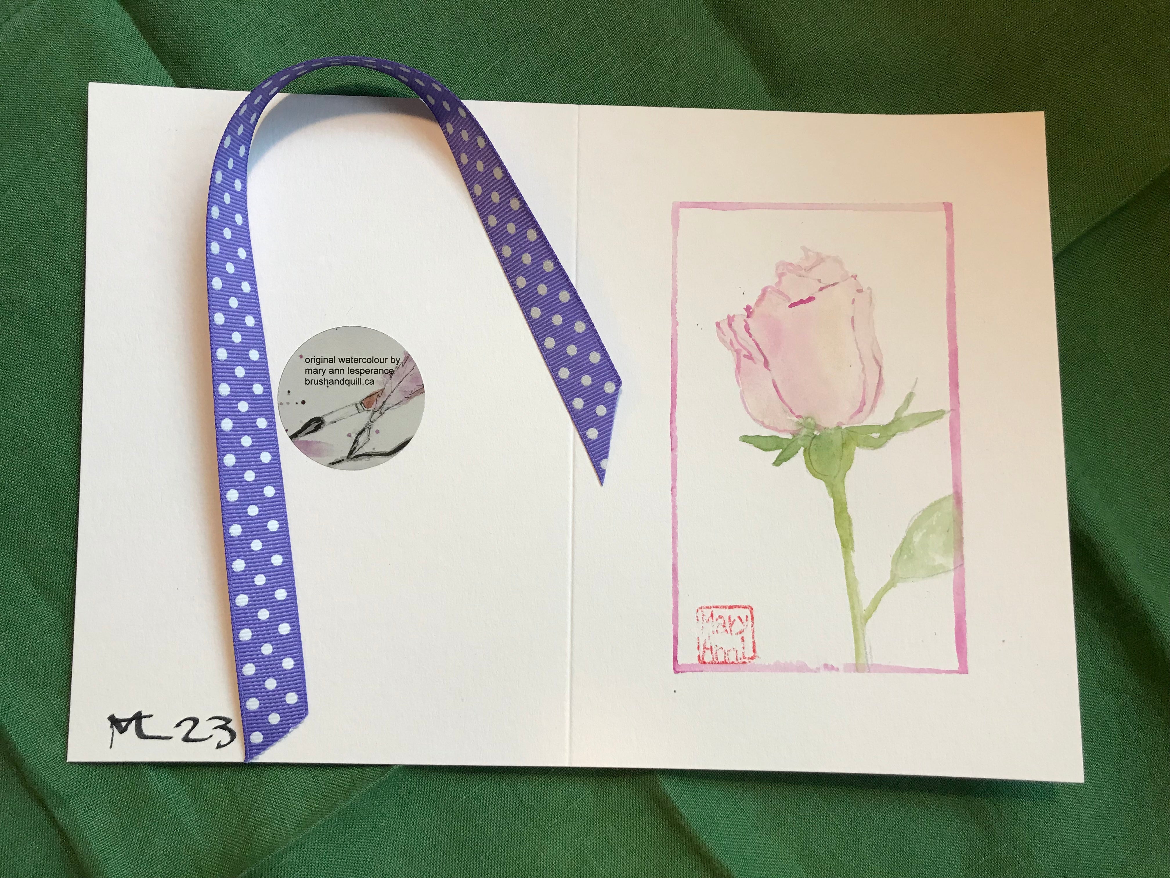 Single Rose Greeting Card