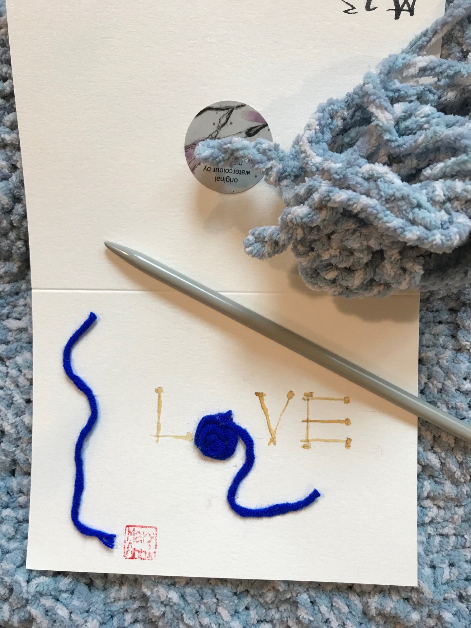 Love Knitting Greeting Card