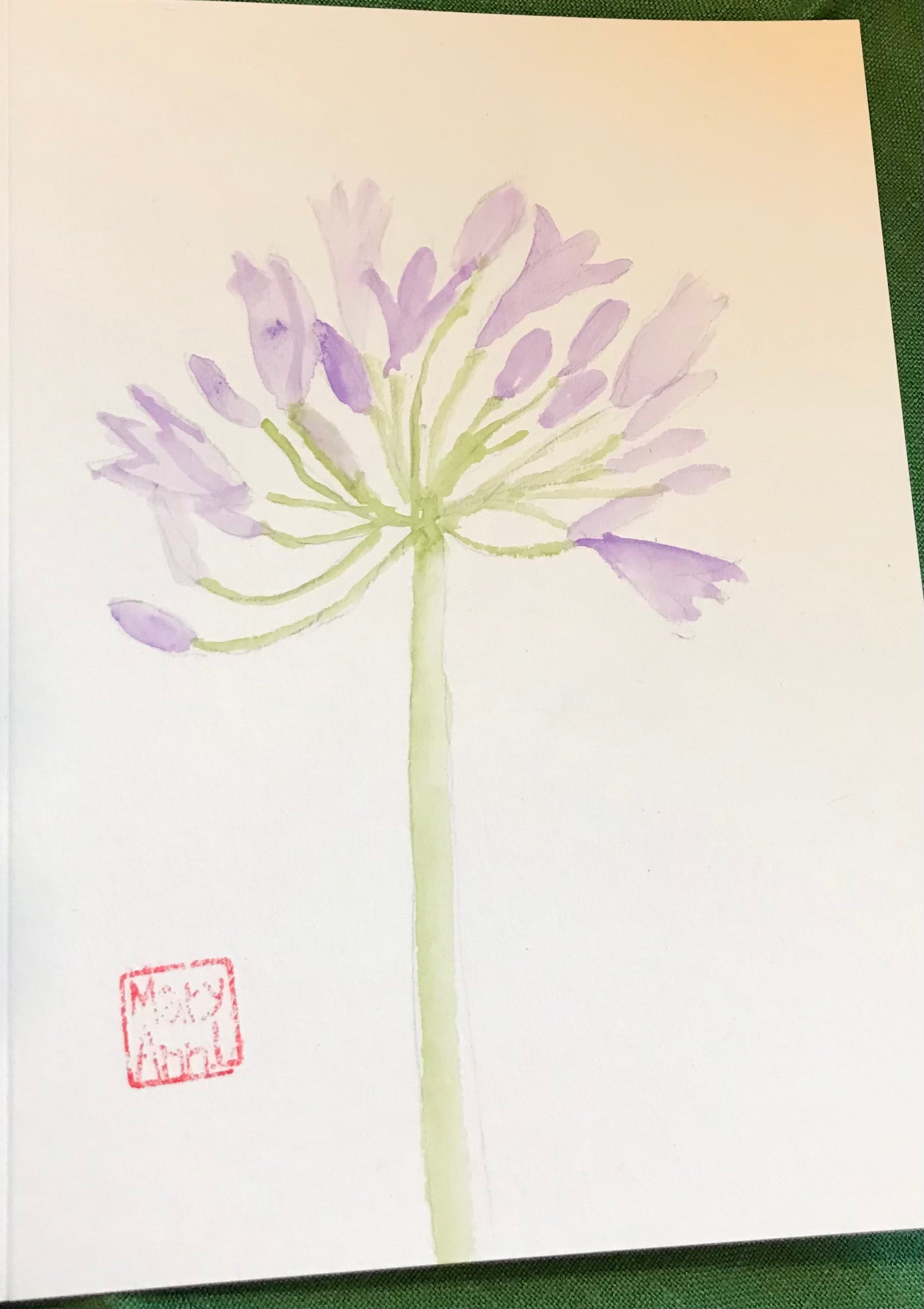 Agapanthus Greeting Card