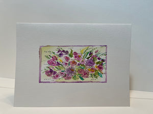 Hugs & Kisses xoxo Floral Greeting Card