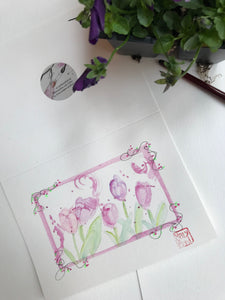 Spring Tulips Greeting Card