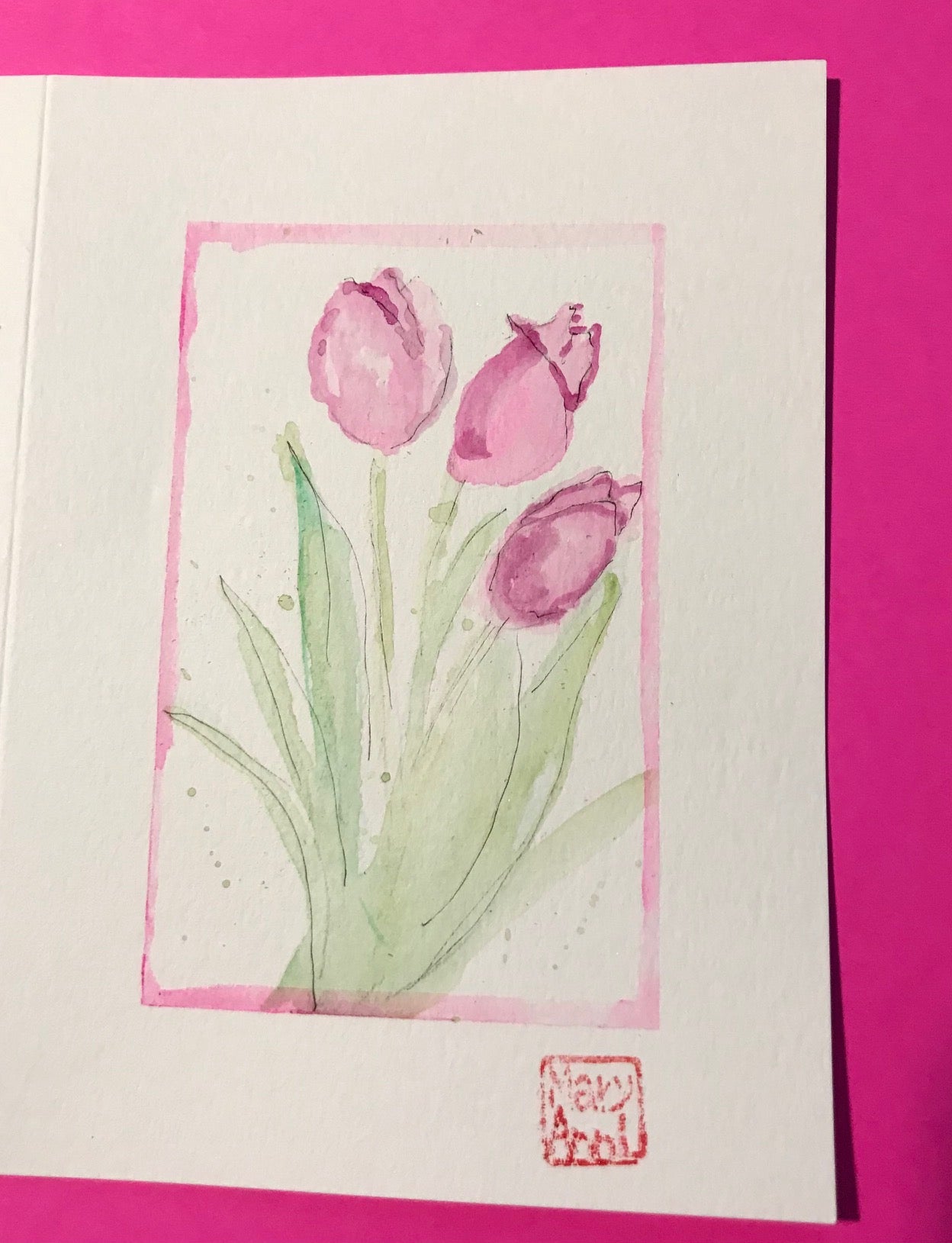 Tulips Greeting Card