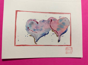 Two Hearts Greeting Card