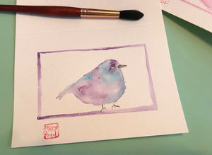 Blue Bird Greeting Card