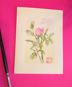 Rose Spray Greeting Card