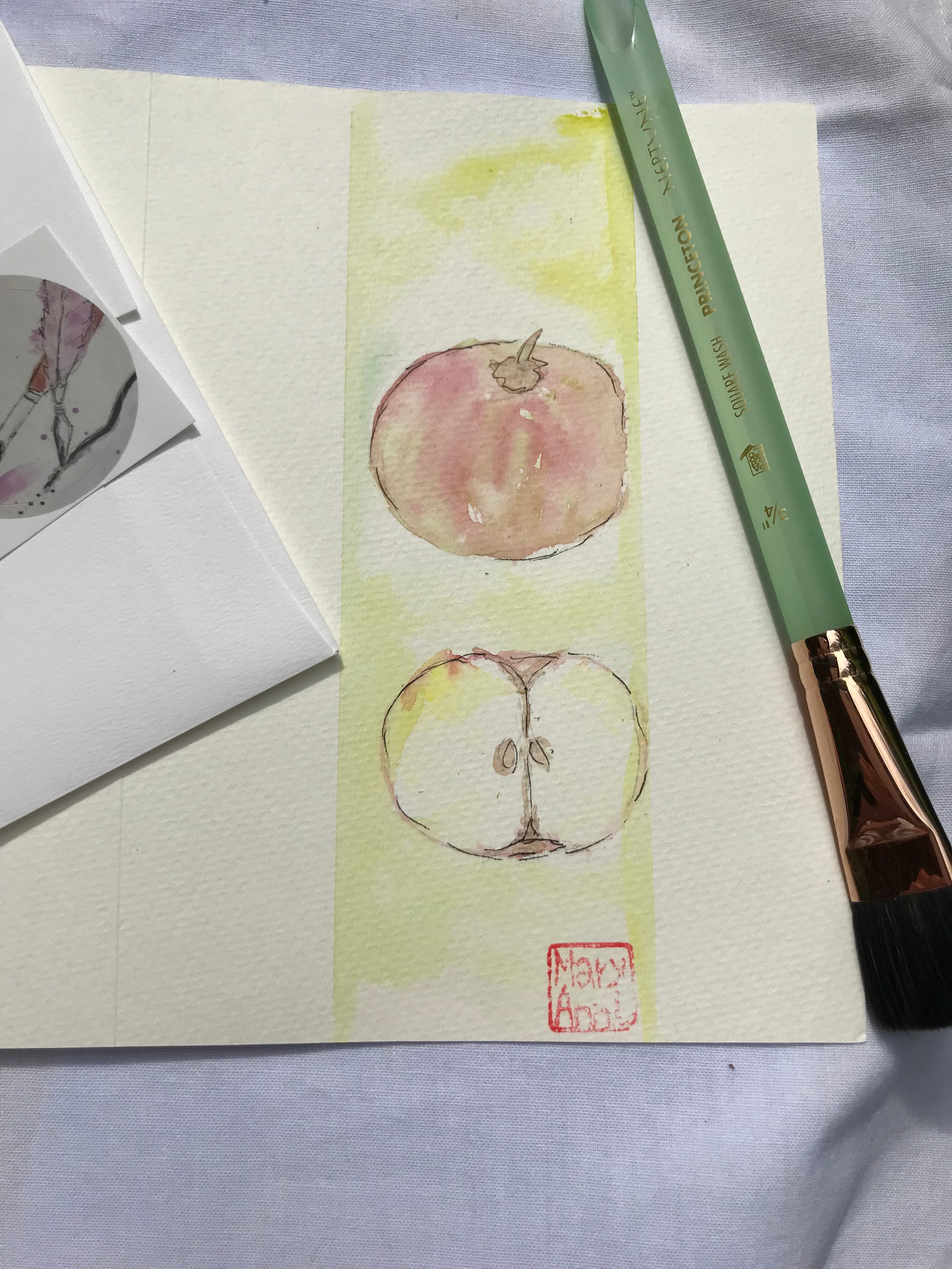 Pair of Apples Greeting Card