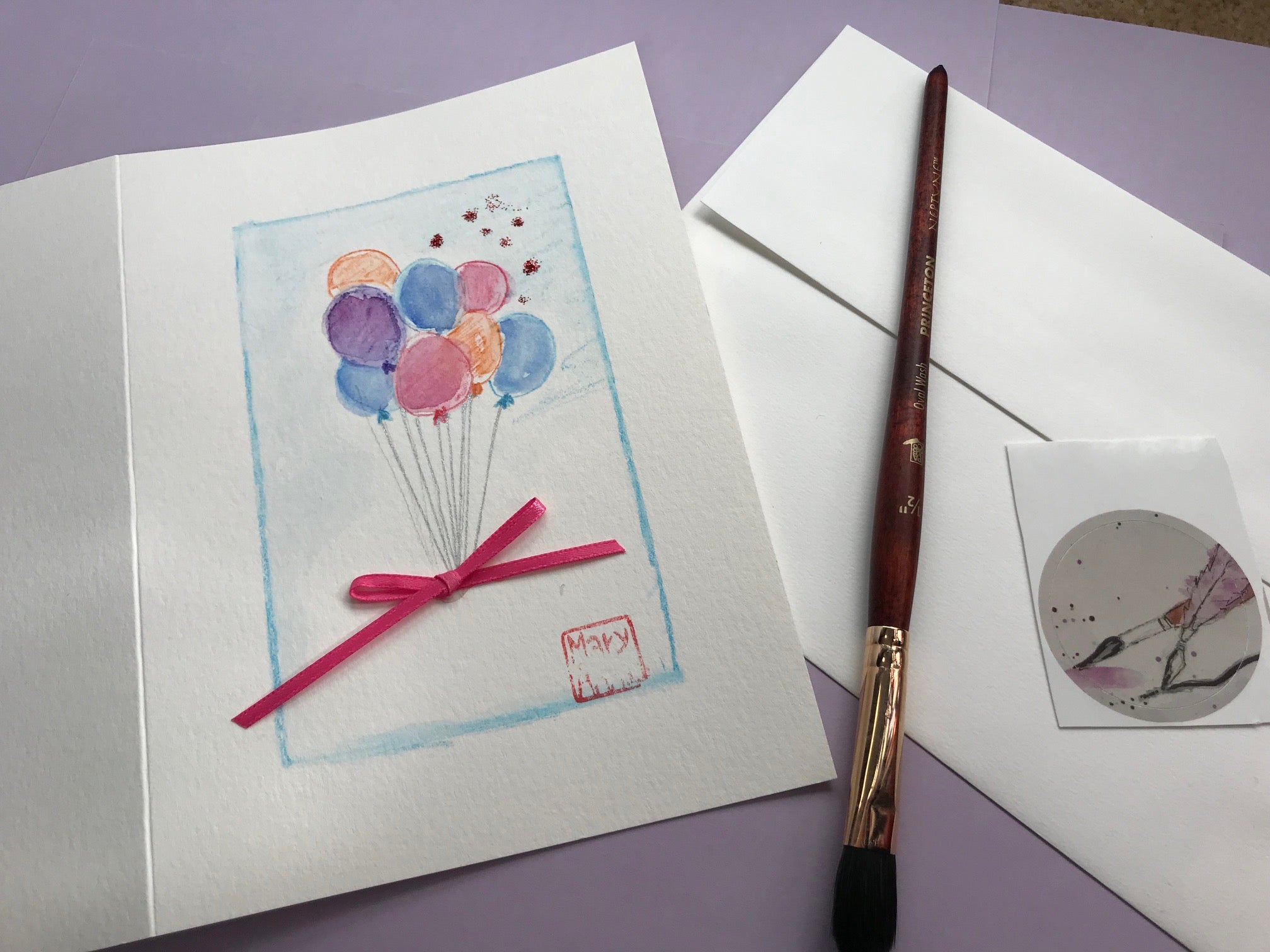 Birthday Balloons Greeting Card