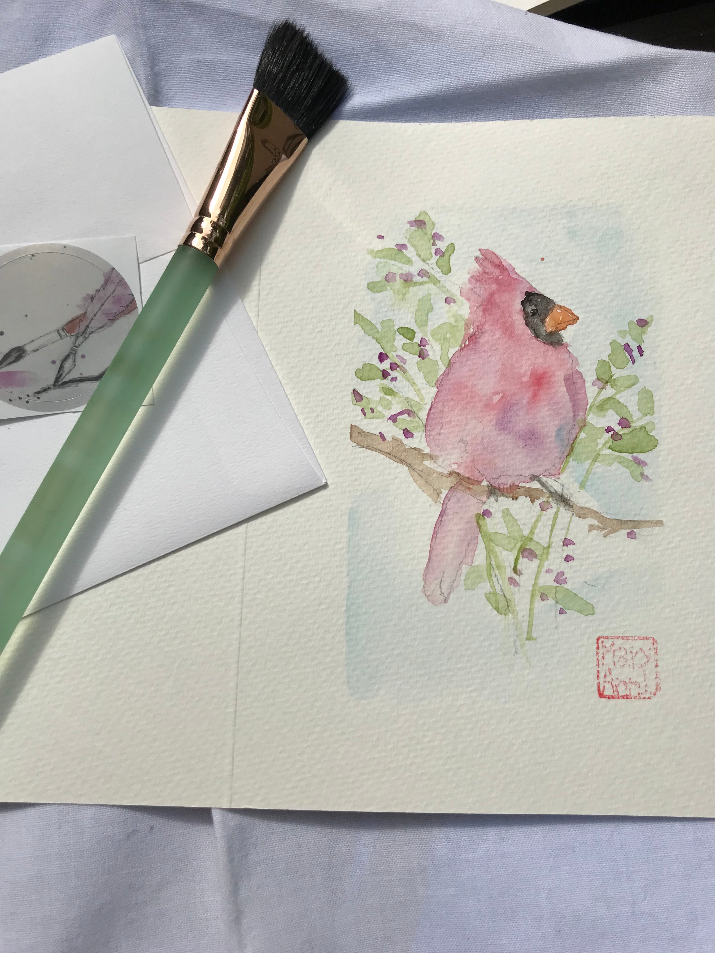 Cardinal Greeting Card