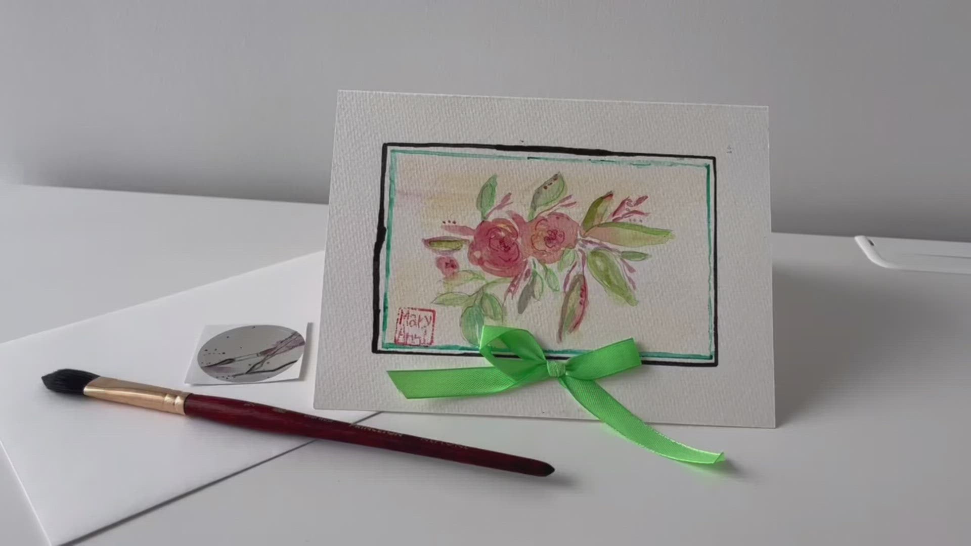 Rose Spray Greeting Card