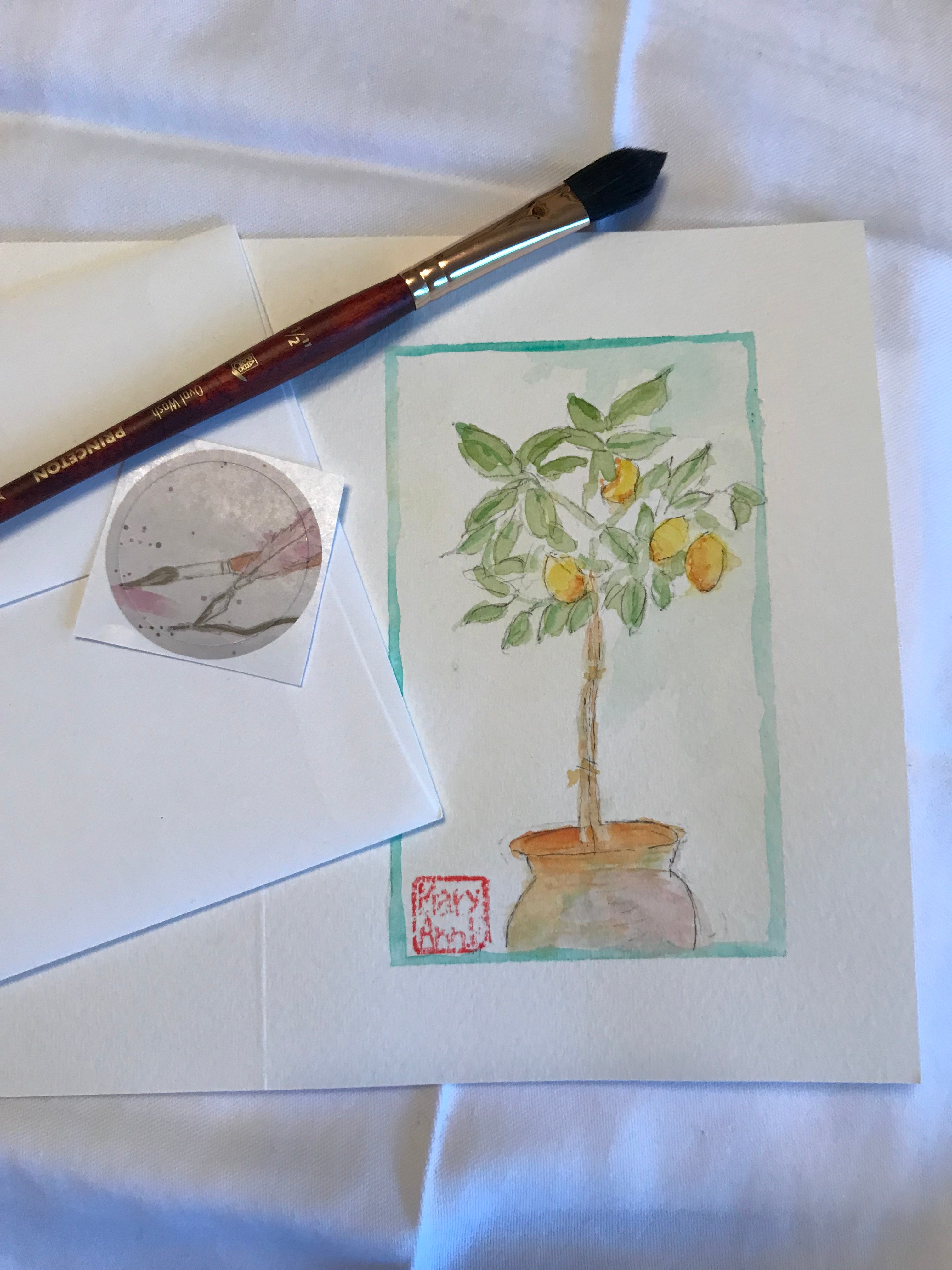 Lemon Tree Greeting Card